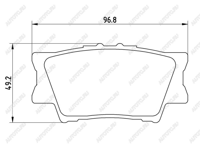 2 679 р. Колодки тормозные задние BAIKOR Toyota Camry XV55 2-ой рестайлинг (2017-2018)  с доставкой в г. Москва