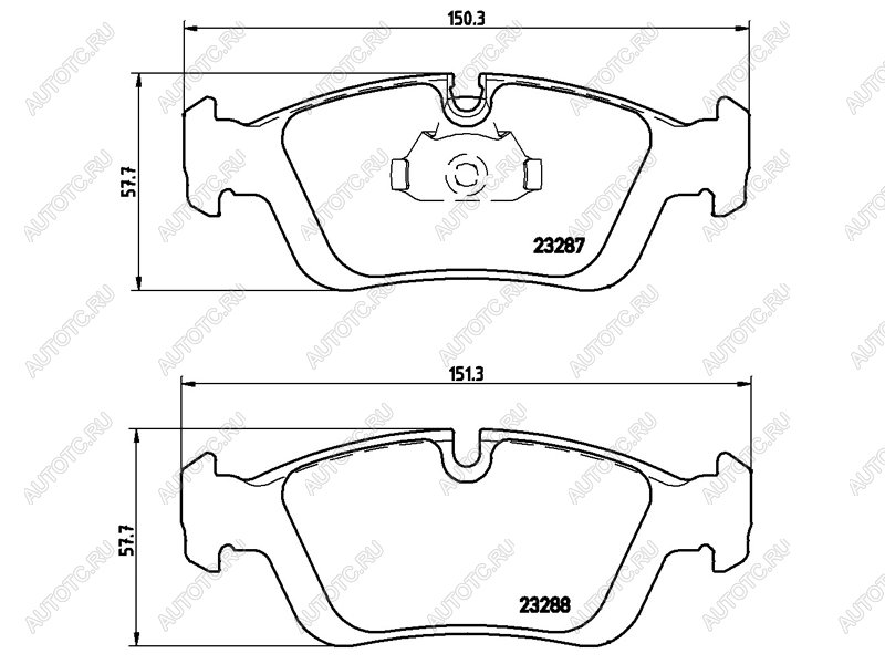 2 599 р. Колодки тормозные передние BREMBO BMW 3 серия E36 седан (1990-2000)  с доставкой в г. Москва