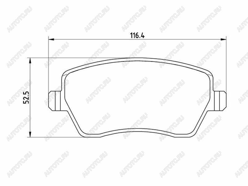 2 349 р. Колодки тормозные передние BREMBO Nissan Almera седан G15 (2012-2019)  с доставкой в г. Москва