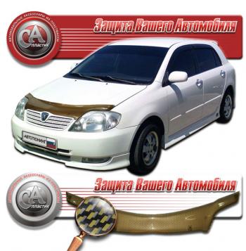 Дефлектор капота CA-Plastiс Toyota (Тойота) Corolla Runx (Королла)  E120 (1999-2004) E120 хэтчбэк 5 дв. дорестайлинг, хэтчбэк 5 дв. 1-ый рестайлинг