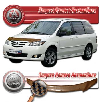 Дефлектор капота CA-Plastiс Mazda (Мазда) MPV (МПВ)  LW (2003-2006) LW 2-ой рестайлинг