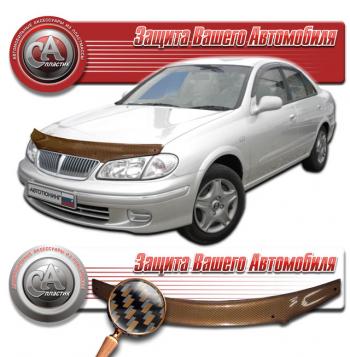 Дефлектор капота CA-Plastiс Nissan (Нисан) Bluebird Sylphy (блюбёрд)  седан (2000-2005) седан G10 дорестайлинг, G10 рестайлинг