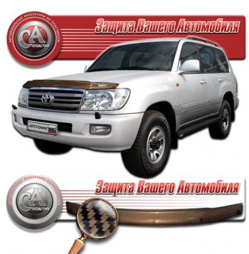 Дефлектор капота CA-Plastiс Toyota (Тойота) Land Cruiser (Лэнд)  100 (2002-2007) 100 1-ый рестайлинг, 2-ой рестайлинг