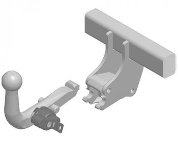 23 699 р.  Фаркоп (быстросъемное крепление шара) Galia  Seat Toledo  седан (2011-2018), Skoda Rapid  NH3 (2012-2020) (оцинкованный, шар А40H (AK4, W6, BMA))  с доставкой в г. Москва. Увеличить фотографию 1