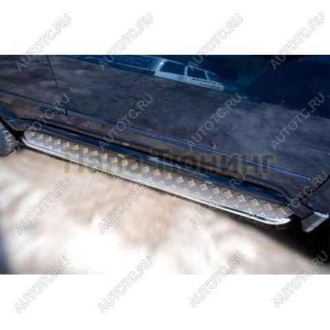 35 549 р. Пороги труба с листом SLITKOFF  Hyundai Tucson  TL (2015-2018) дорестайлинг (Лист нержавейка, профиль нержавейка)  с доставкой в г. Москва