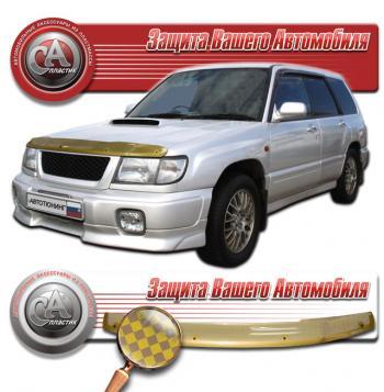 2 289 р. Дефлектор капота (Американская версия) CA-Plastiс  Ford Escape  2 (2008-2012) (серия Шелкография золото)  с доставкой в г. Москва. Увеличить фотографию 2