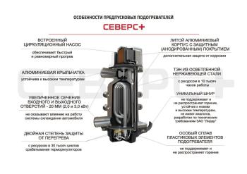 6 999 р. Подогреватель предпусковой электрический (3.0кВт с монтажным комплектом ЛИДЕР) СЕВЕРС+ Renault Grand Scenic JM минивэн дорестайлинг (2004-2006)  с доставкой в г. Москва. Увеличить фотографию 7