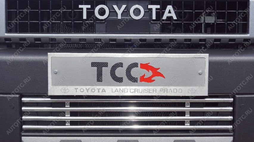 1 000 000 р. Рамка номерного знака (комплект) ТСС Тюнинг Toyota Land Cruiser Prado J250 (2023-2025) (с логотипом)  с доставкой в г. Москва