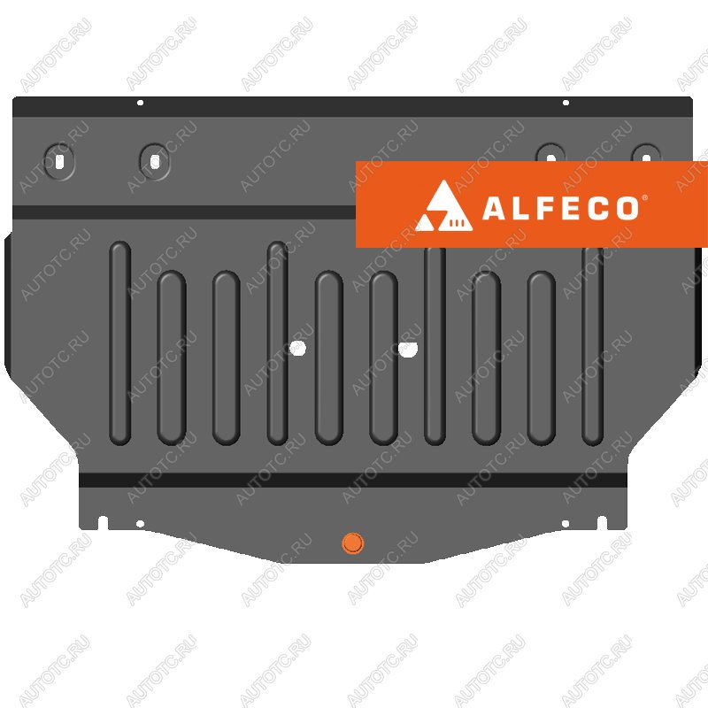 11 249 р. Защита картера и КПП (V-all) ALFECO  Changan CS55 (2017-2018) дорестайлинг (алюминий)  с доставкой в г. Москва