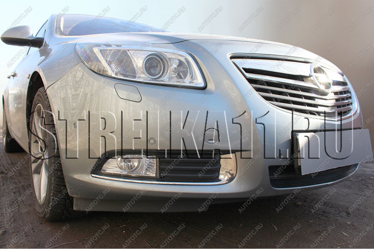 3 589 р. Защита радиатора Стрелка11 Стандарт  Opel Insignia ( A,  А) (2008-2013) дорестайлинг седан, дорестайлинг универсал, дорестайлинг, хэтчбэк (хром)  с доставкой в г. Москва