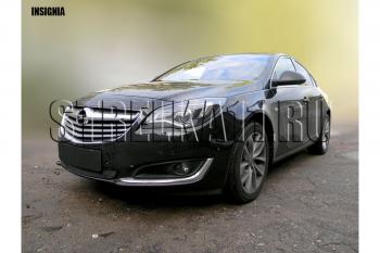 2 899 р. Защита радиатора Стрелка11 Стандарт  Opel Insignia  A (2013-2017) рестайлинг седан, рестайлинг, хэтчбэк, универсал рестайлинг (черная)  с доставкой в г. Москва. Увеличить фотографию 2