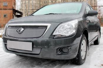 3 099 р. Защита радиатора (низ) Стрелка11 Стандарт  Chevrolet Cobalt (2011-2016), Ravon R4 (2016-2020) (хром)  с доставкой в г. Москва. Увеличить фотографию 2