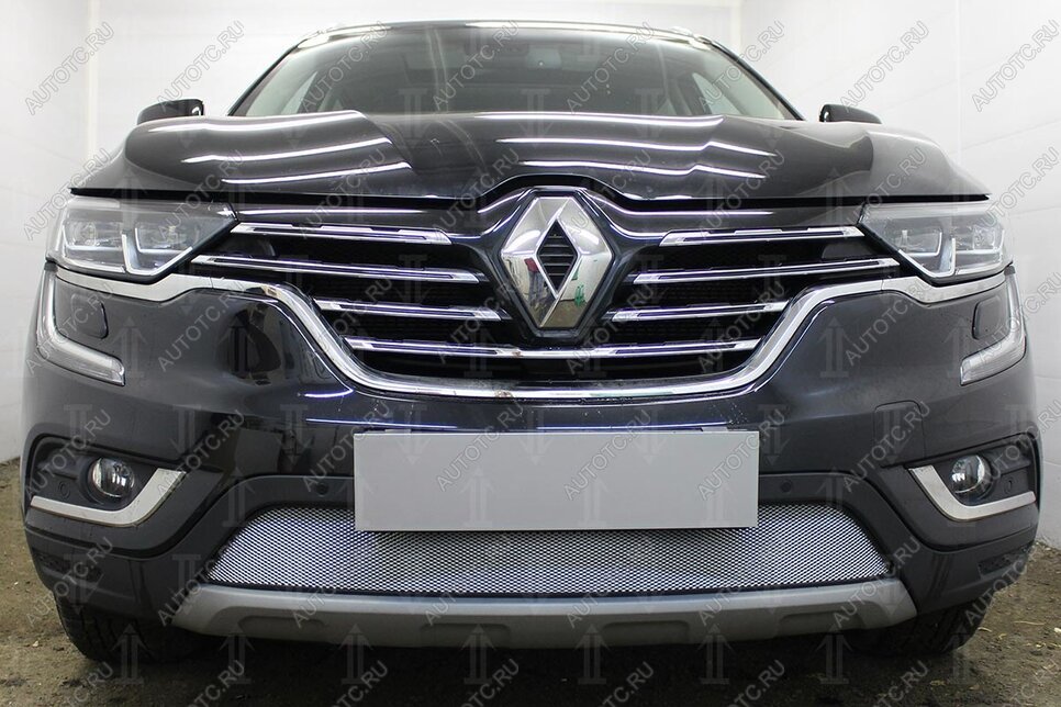 3 399 р. Защита радиатора Стрелка11 Стандарт  Renault Koleos  2 (2016-2024) (хром)  с доставкой в г. Москва