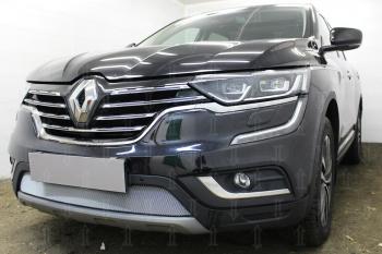 3 399 р. Защита радиатора Стрелка11 Стандарт  Renault Koleos  2 (2016-2024) (хром)  с доставкой в г. Москва. Увеличить фотографию 2