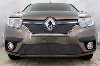 3 179 р. Защита радиатора (низ) Стандарт Renault Logan 2 рестайлинг (2018-2024) (черная)  с доставкой в г. Москва. Увеличить фотографию 2