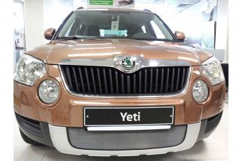 3 099 р. Защита радиатора Стрелка11 Стандарт  Skoda Yeti (2009-2013) (хром)  с доставкой в г. Москва. Увеличить фотографию 2