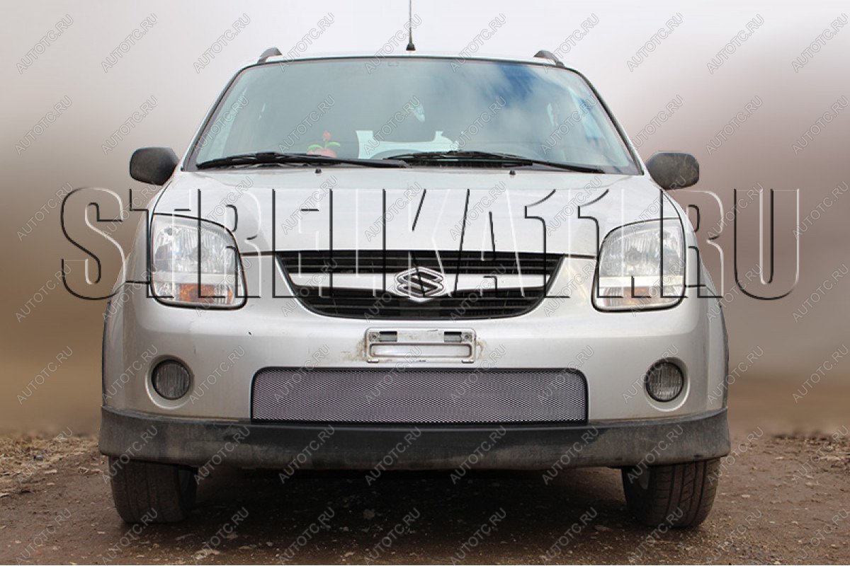 3 699 р. Защита радиатора Стрелка11 Стандарт  Suzuki Ignis (2003-2008) (хром)  с доставкой в г. Москва