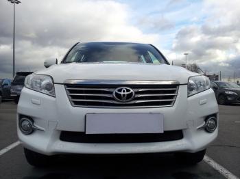 2 899 р. Защита радиатора Стрелка11 Стандарт  Toyota RAV4  XA30 (2010-2013) 5 дв. 2-ой рестайлинг, 5 дв. удлиненный 2-ой рестайлинг (черная)  с доставкой в г. Москва. Увеличить фотографию 2