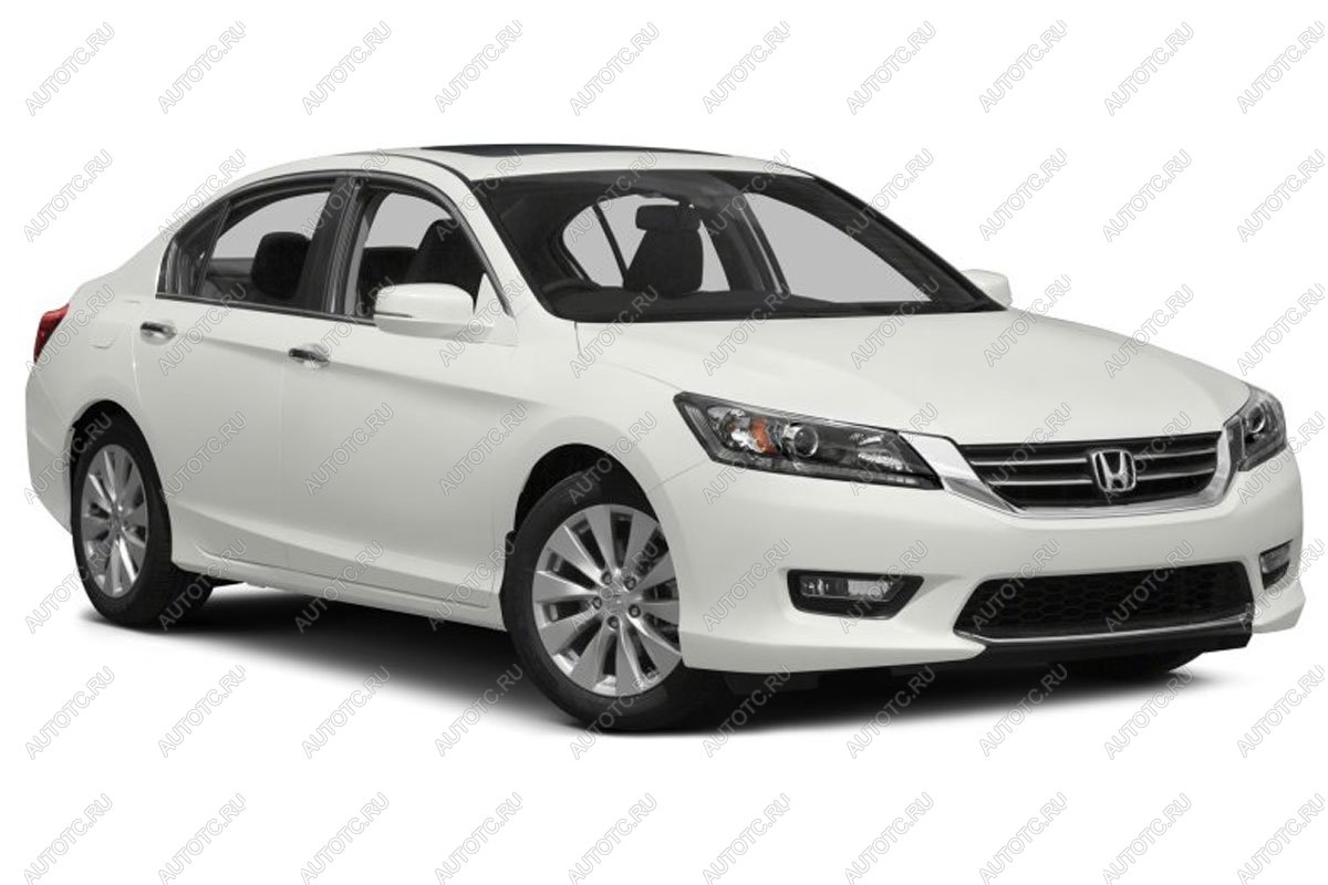 799 р. Зимняя заглушка решетки радиатора Стрелка11  Honda Accord  CR (2013-2016) седан дорестайлинг (черная)  с доставкой в г. Москва