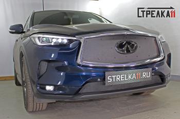 Зимняя защита на стяжке (боковые 2 части) Стрелка11 INFINITI (Инфинити) Qx50 (КуХ50)  J55 (2017-2022) J55