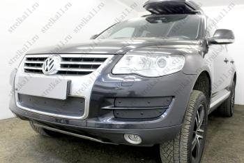 Зимняя защита на стяжке (низ) Стрелка11 Volkswagen (Волксваген) Touareg (Туарек)  GP (2006-2010) GP рестайлинг ()