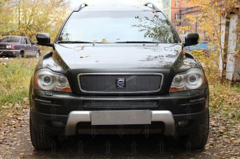 3 599 р. Защита радиатора (середина) Стрелка11 PREMIUM Volvo XC90 C 1-ый рестайлинг (2006-2009) (хром)  с доставкой в г. Москва. Увеличить фотографию 3