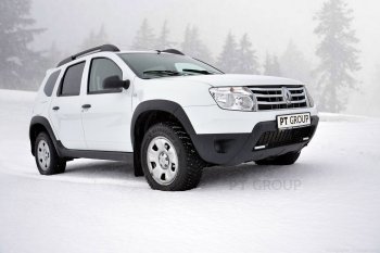 5 999 р. Комплект накладок на колёсные арки Petroil Tuning Renault Duster HS рестайлинг (2015-2021) (Текстурная поверхность)  с доставкой в г. Москва. Увеличить фотографию 3