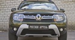 989 р. Защитная сетка решетки радиатора РА Renault Duster HS рестайлинг (2015-2021)  с доставкой в г. Москва. Увеличить фотографию 2