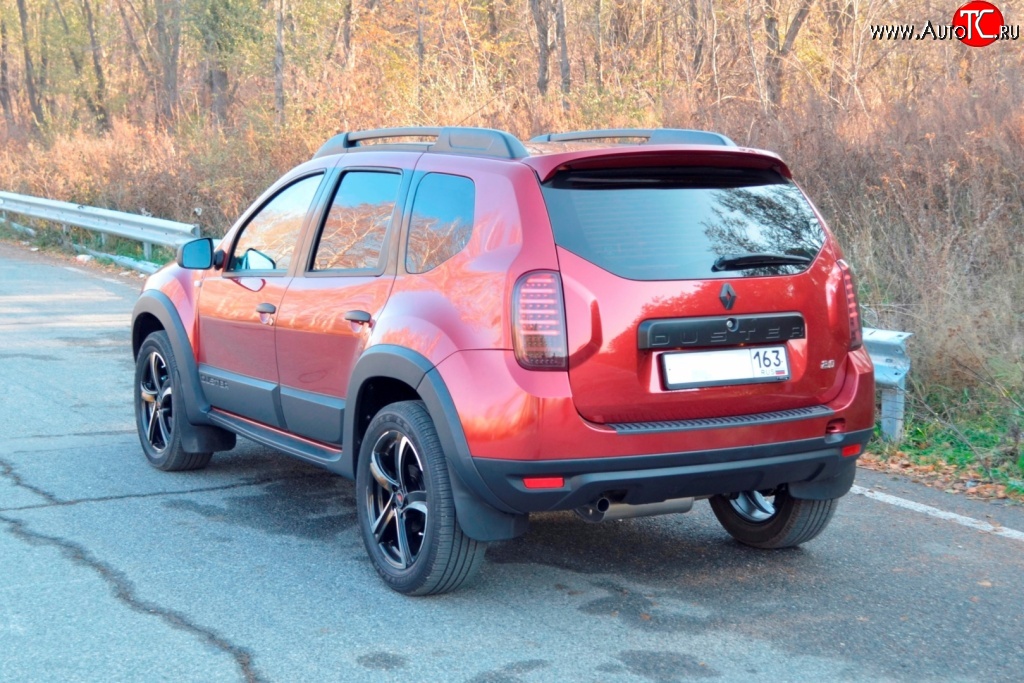 1 249 р. Накладка защитная на верх заднего бампера Kart RS DL Renault Duster HS дорестайлинг (2010-2015)  с доставкой в г. Москва