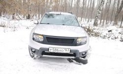 4 599 р. Решётка радиатора DM-Style  Renault Duster  HS (2010-2015) дорестайлинг (Без сетки, Неокрашенная глянец (под окраску))  с доставкой в г. Москва. Увеличить фотографию 3