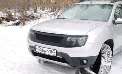 4 599 р. Решётка радиатора DM-Style  Renault Duster  HS (2010-2015) дорестайлинг (Без сетки, Неокрашенная глянец (под окраску))  с доставкой в г. Москва. Увеличить фотографию 2