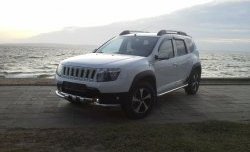 3 699 р. Решётка радиатора Sport Renault Duster HS дорестайлинг (2010-2015) (Неокрашенная)  с доставкой в г. Москва. Увеличить фотографию 3