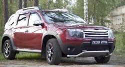 2 179 р. Защитная сетка решетки переднего бампера (c дхо и обвесом) РА Renault Duster HS дорестайлинг (2010-2015)  с доставкой в г. Москва. Увеличить фотографию 3