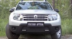 2 189 р. Защитная сетка решетки переднего бампера (с дхо без обвеса) РА  Renault Duster  HS (2010-2015) дорестайлинг  с доставкой в г. Москва. Увеличить фотографию 3