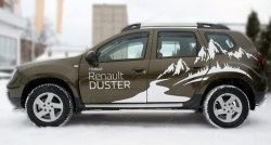 13 099 р. Широкая защита порогов (рестайлинг) Russtal Renault Duster HS рестайлинг (2015-2021) (Защита порогов с со скосами на торцах (вариант 1))  с доставкой в г. Москва. Увеличить фотографию 4