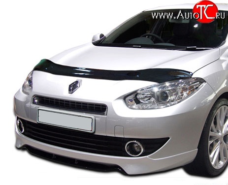 2 799 р. Дефлектор капота NovLine Renault Fluence дорестайлинг (2010-2012)  с доставкой в г. Москва