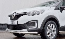 13 199 р. Защита переднего бампера (Ø42 мм, нержавейка) SLITKOFF  Renault Kaptur (2016-2020) дорестайлинг  с доставкой в г. Москва. Увеличить фотографию 4