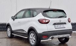 13 849 р. Защита заднего бампера (Ø63 мм уголки, нержавейка) SLITKOFF Renault Kaptur дорестайлинг (2016-2020)  с доставкой в г. Москва. Увеличить фотографию 2