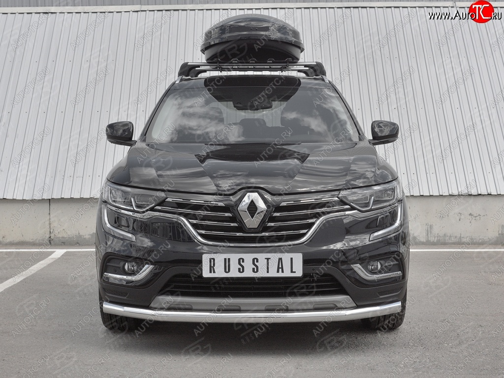 18 599 р. Защита переднего бампера (Ø63 мм, нержавейка) SLITKOFF  Renault Koleos  2 (2016-2025)  с доставкой в г. Москва