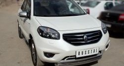 16 799 р. Одинарная защита переднего бампера диаметром 76 мм SLITKOFF Renault Koleos 1 Phase 2 (2011-2013)  с доставкой в г. Москва. Увеличить фотографию 2