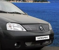 Декоративные вставки решетки радиатора Novline Renault Logan 1 дорестайлинг (2004-2010)