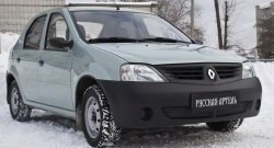 769 р. Зимняя заглушка решетки переднего бампера РА Renault Logan 1 дорестайлинг (2004-2010)  с доставкой в г. Москва. Увеличить фотографию 3