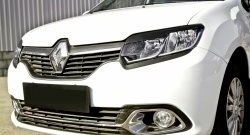 699 р. Реснички на фары RA Renault Logan 2 рестайлинг (2018-2024) (Неокрашенные)  с доставкой в г. Москва. Увеличить фотографию 4