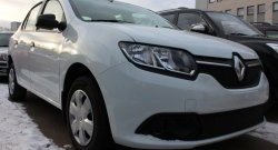 1 469 р. Сетка в решетку радиатора Russtal  Renault Logan  2 (2014-2018) дорестайлинг (черная)  с доставкой в г. Москва. Увеличить фотографию 2