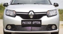 2 099 р. Защитная сетка в нижнюю часть бампера RA  Renault Logan  2 (2014-2018) дорестайлинг  с доставкой в г. Москва. Увеличить фотографию 3