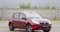 3 599 р. Молдинги дверей RA (Stepway, широкие, комплект) Renault Sandero Stepway (BS) (2010-2014) (Поверхность шагрень)  с доставкой в г. Москва. Увеличить фотографию 2