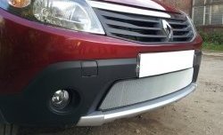 Сетка на бампер Russtal (хром) Renault Sandero Stepway (BS) (2010-2014)