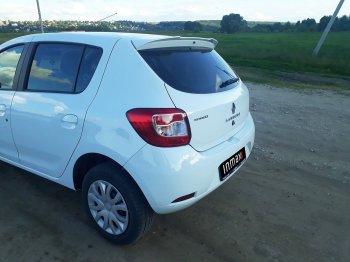 6 499 р. Спойлер INMAX Renault Sandero (B8) дорестайлинг (2014-2018) (неокрашенный)  с доставкой в г. Москва. Увеличить фотографию 12