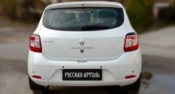 499 р. Реснички задних фонарей RA Renault Sandero (B8) дорестайлинг (2014-2018) (Неокрашенные)  с доставкой в г. Москва. Увеличить фотографию 2