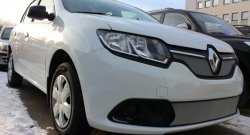 1 539 р. Нижняя сетка на бампер Stepway Russtal (хром) Renault Sandero (B8) дорестайлинг (2014-2018)  с доставкой в г. Москва. Увеличить фотографию 3